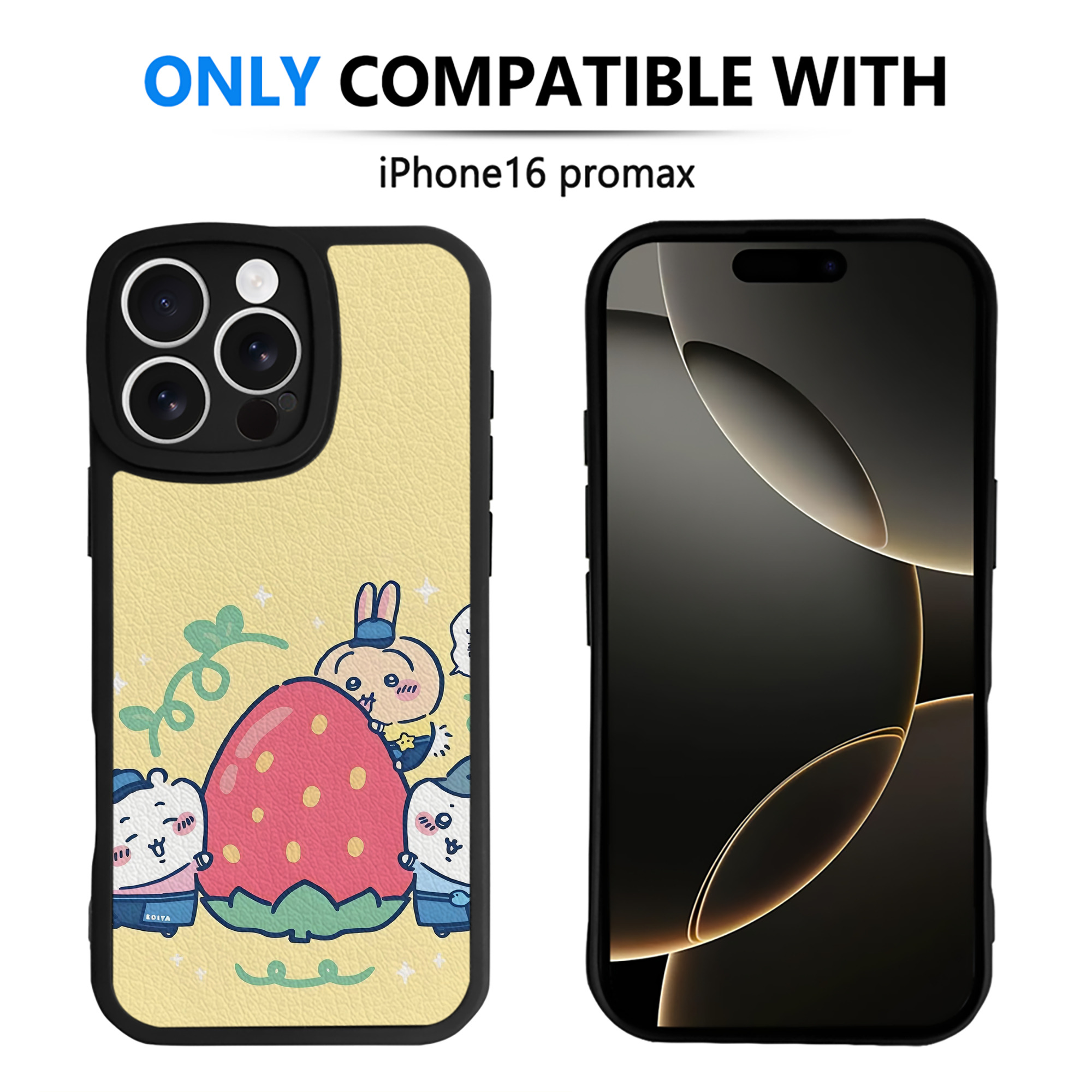 （画像用） ちいかわ Chii-kawa 【iPhone 16シリーズ対応】シリコンスマホケース（レザー調） 材質：シリコン